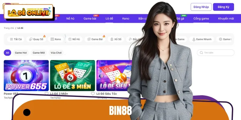Nhà cái BIN88 sở hữu tỷ lệ trả thưởng lô đề Online cực cao